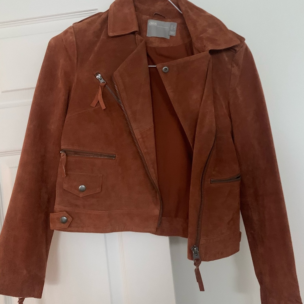 ASOS suede biker jacket